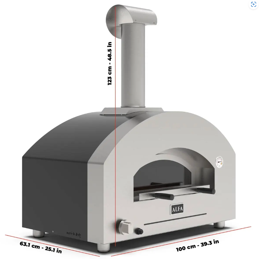 ALFA - FUTURO 2 Pizze Hybrid Oven – Great Outdoor Pizza Ovens