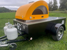 WOODSTONE OVENS ALFA 5 Moderno 4x8 - Gas Fired Pizza Oven Mobile Trailer
