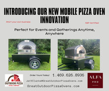 WOODSTONE OVENS ALFA PRO - 6x8 Wood Fired Pizza Oven Mobile Trailer