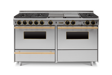Chicago Brick Oven - 60" True Dual-Fuel Self-Cleaning Convection Range