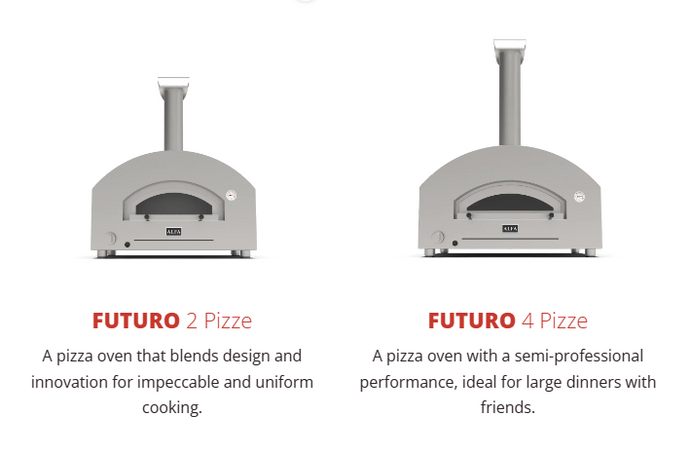 FUTURO Outdoor Pizza Ovens Line: a minimal design for outdoor kitchens