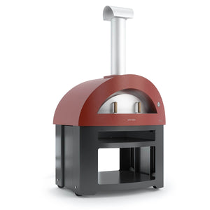 Great Outdoor Pizza Ovens red Alfa Allegro outdoor wood-fired pizza oven with bottom cart