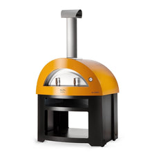 Great Outdoor Pizza Ovens yellow Alfa Allegro outdoor wood-fired pizza oven with bottom cart