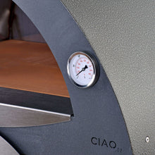 Great Outdoor Pizza Ovens gray Alfa Ciao outdoor wood-fired pizza oven thermometer
